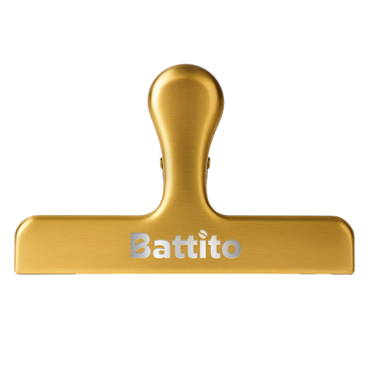 Vershoudclip of sluitclip van Battito om koffiebonen langer vers te houden