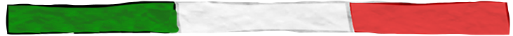 Italiaanse vlag met groene, wit en rode kleur