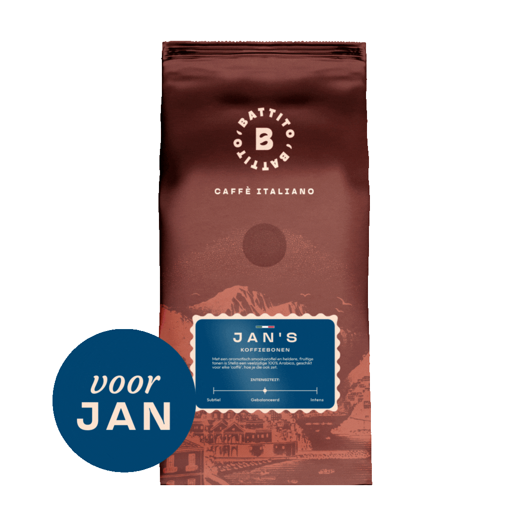 Gepersonaliseerde koffiebonen cadeau van Battito